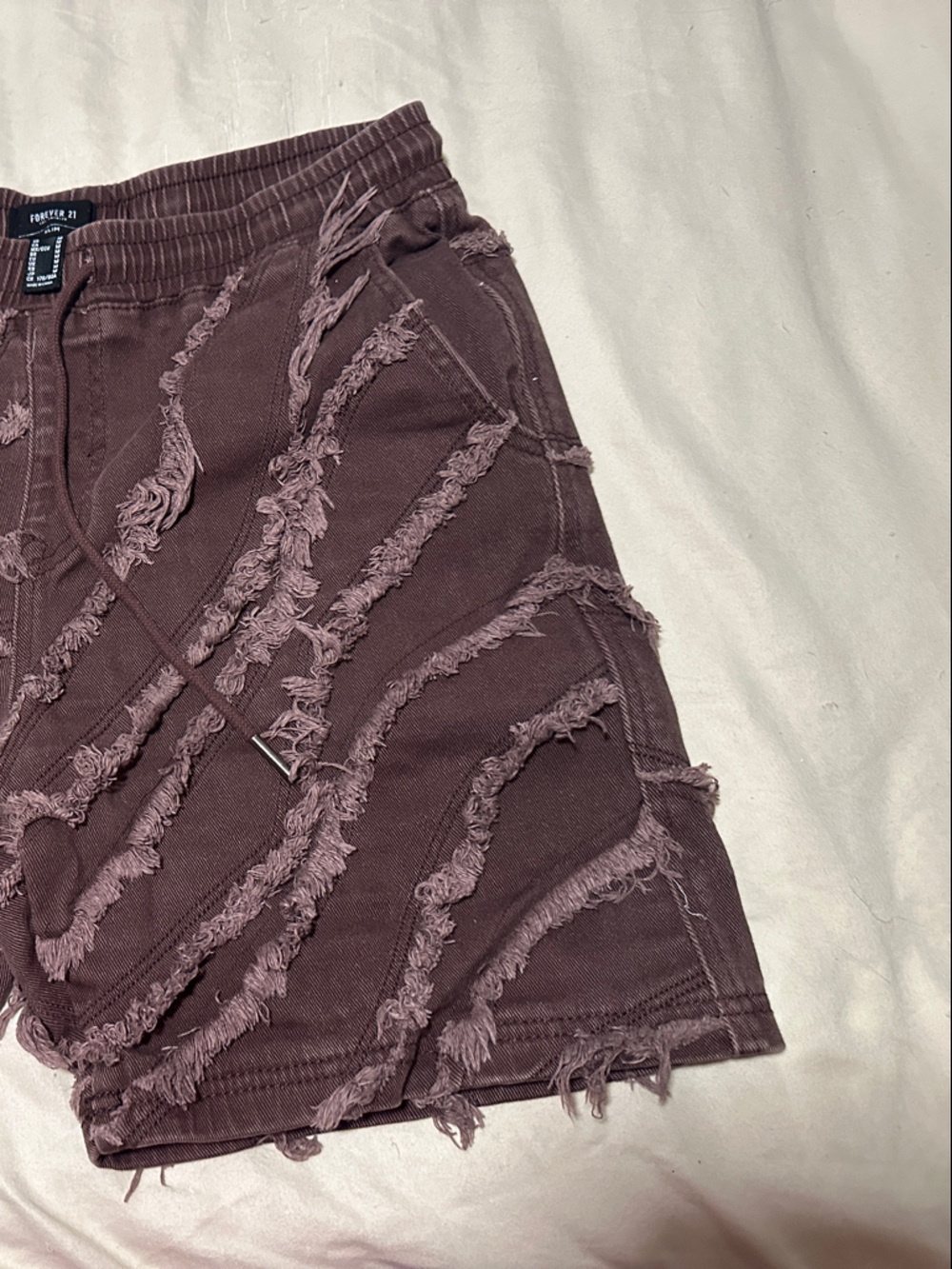 Forever 21 Distressed Brown Lounge Shorts